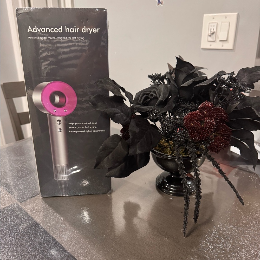 Advanced Hair Dryer with pink accents (Not the Dyson) Compared to popular Brand - Picture 2 of 7